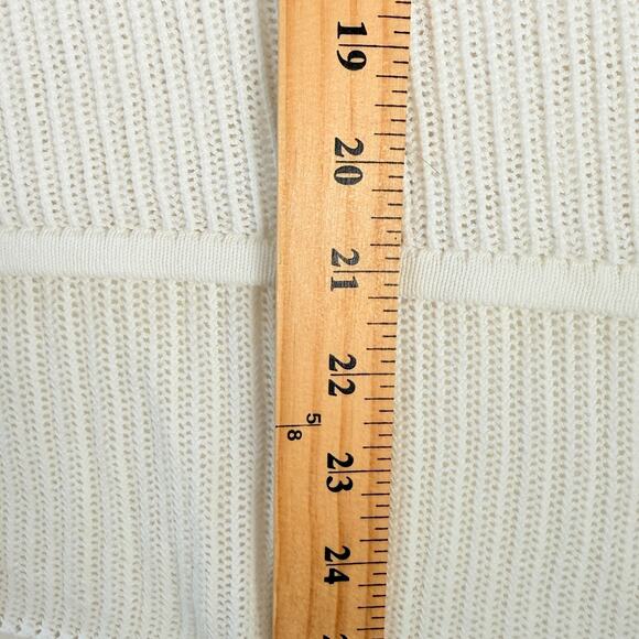 Athleta Kahala Women's Sweater Size Small Off-White Pullover Short sleeve - Picture 7 of 7